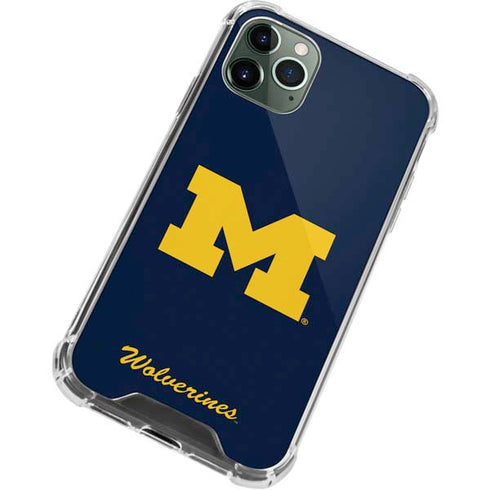 University of Michigan M Logo Bold iPhone 12 Pro Clear Case