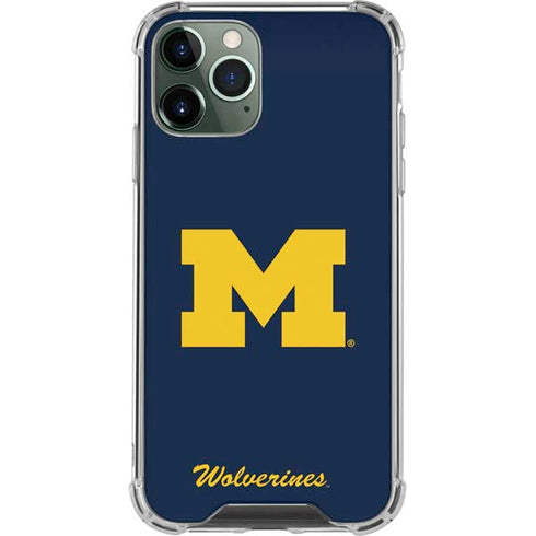 University of Michigan M Logo Bold iPhone 12 Pro Max Clear Case