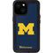 University of Michigan M Logo Bold iPhone 13 Mini Waterproof Case