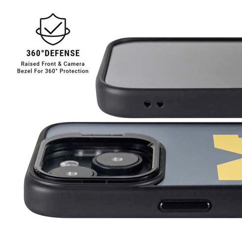 University of Michigan M Logo Bold iPhone 14 Kickstand Case