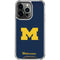 University of Michigan M Logo Bold iPhone 14 Pro Clear Case