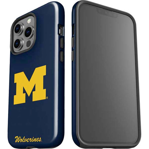 University of Michigan M Logo Bold iPhone 15 Pro Impact Case