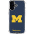 University of Michigan M Logo Bold iPhone 16 Plus Clear Case