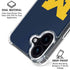 University of Michigan M Logo Bold iPhone 16 Plus Clear Case