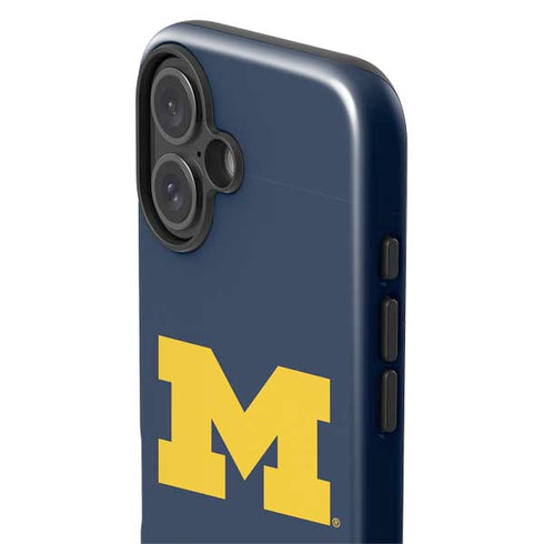 University of Michigan M Logo Bold iPhone 16 Plus Impact Case