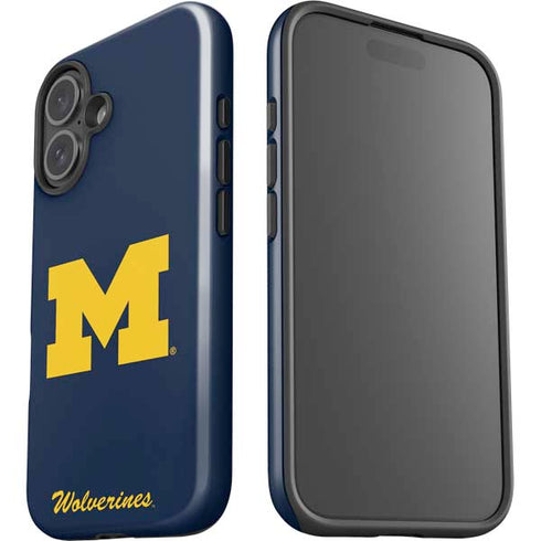 University of Michigan M Logo Bold iPhone 16 Plus Impact Case