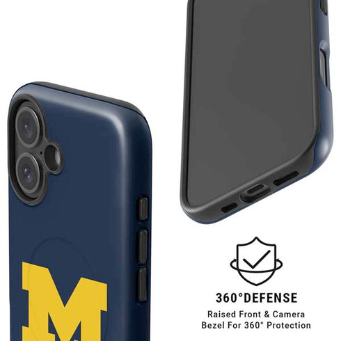 University of Michigan M Logo Bold iPhone 16 Plus Magsafe Impact Case
