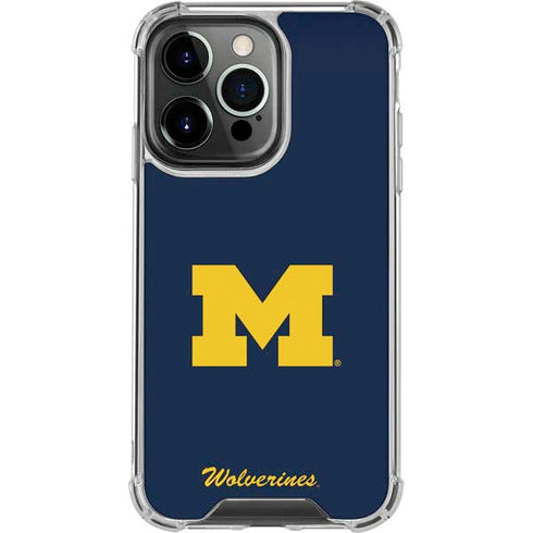 University of Michigan M Logo Bold iPhone 16 Pro Clear Case