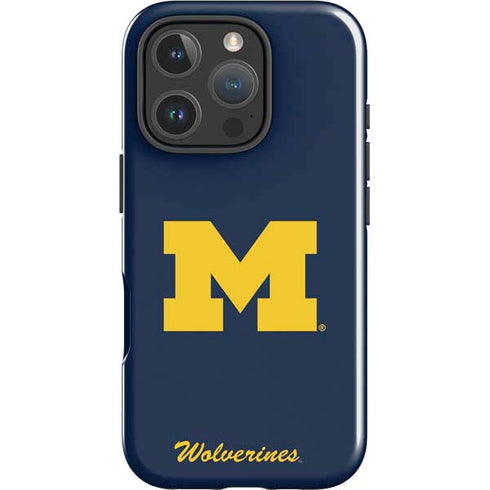 University of Michigan M Logo Bold iPhone 16 Pro Impact Case