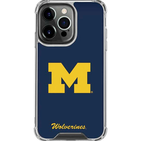 University of Michigan M Logo Bold iPhone 16 Pro Max Clear Case