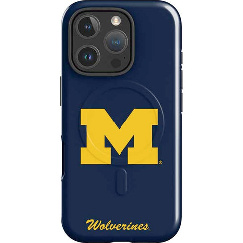 University of Michigan M Logo Bold iPhone 16 Pro Max Magsafe Impact Case