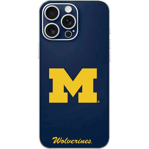 University of Michigan M Logo Bold iPhone 16 Pro Max Skin