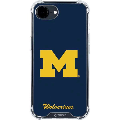 University of Michigan M Logo Bold iPhone 16e Clear Case