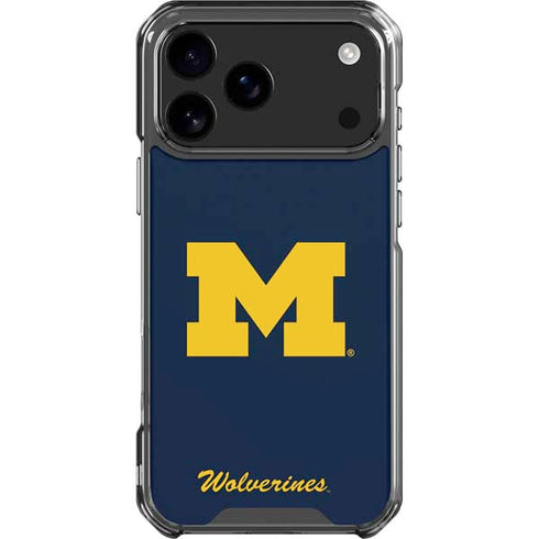 University of Michigan M Logo Bold iPhone 18 Pro Max Clear Case