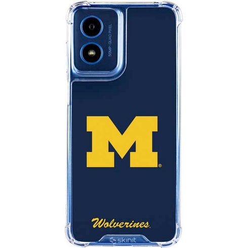 University of Michigan M Logo Bold Moto G 5G (2024) Clear Case