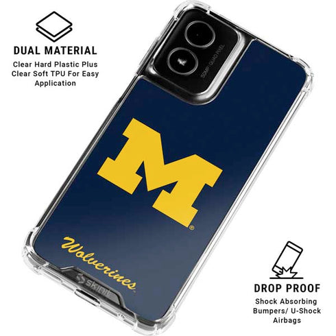 University of Michigan M Logo Bold Moto G Power 5G (2024) Clear Case