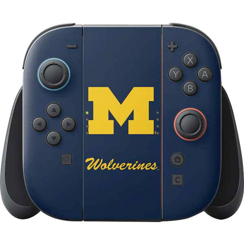 University of Michigan M Logo Bold Nintendo Switch 2 (2025) Joy-Con Controller Skin