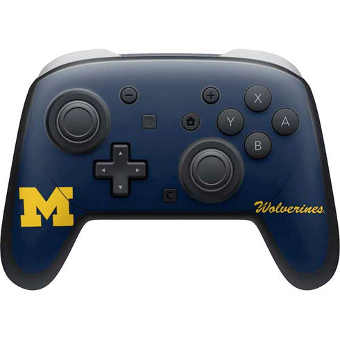 University of Michigan M Logo Bold Nintendo Switch 2 (2025) Pro Controller Skin