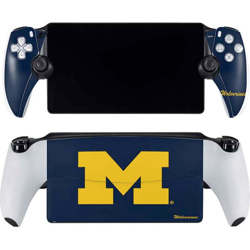 University of Michigan M Logo Bold PlayStation Portal Remote Player Skin
