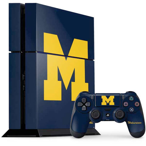 University of Michigan M Logo Bold PlayStation PS4 Skins