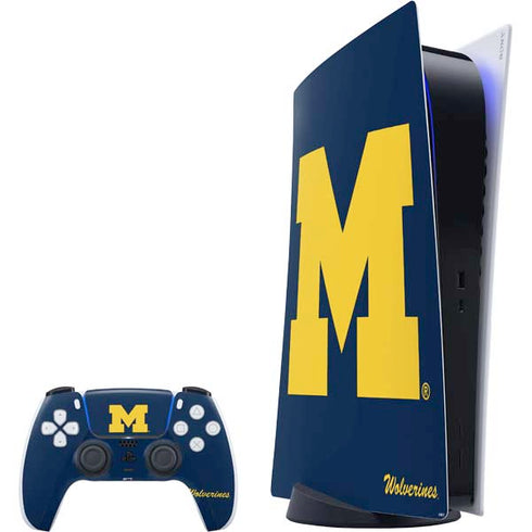 University of Michigan M Logo Bold PlayStation PS5 Skins