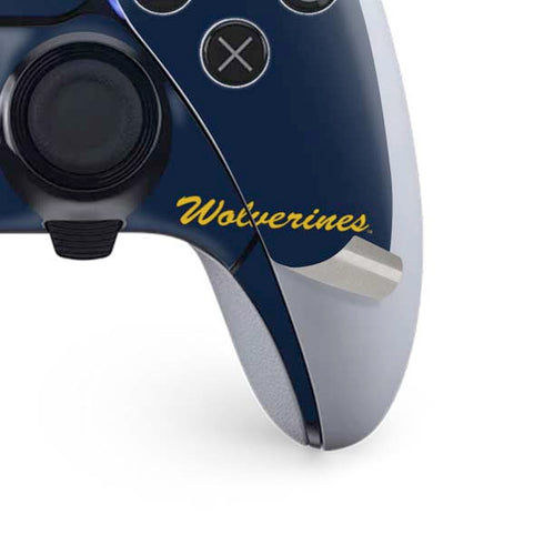 University of Michigan M Logo Bold PS5 DualSense Edge Pro Controller Skin