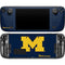 University of Michigan M Logo Bold Steam Deck Handheld Gaming Computer OLED Skin