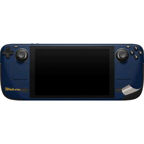 University of Michigan M Logo Bold Steam Deck Handheld Gaming Computer Skin