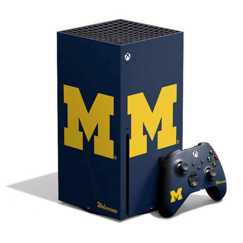 University of Michigan M Logo Bold Xbox Series X Bundle Skin