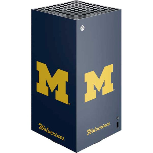 University of Michigan M Logo Bold XBox Series X Digital Edition Console Skin