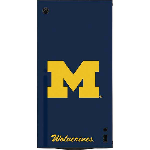 University of Michigan M Logo Bold XBox Series X Digital Edition Console Skin