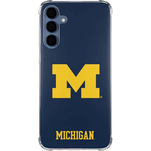 University of Michigan M Logo Galaxy A35 5G Clear Case