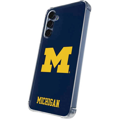 University of Michigan M Logo Galaxy A35 5G Clear Case