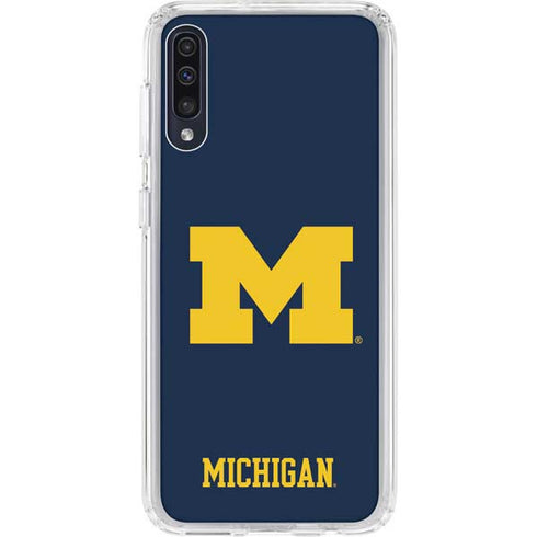University of Michigan M Logo Galaxy A50 Clear Case