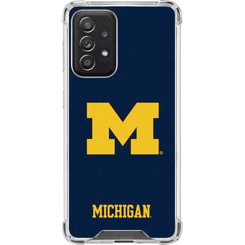 University of Michigan M Logo Galaxy A52 5G Clear Case