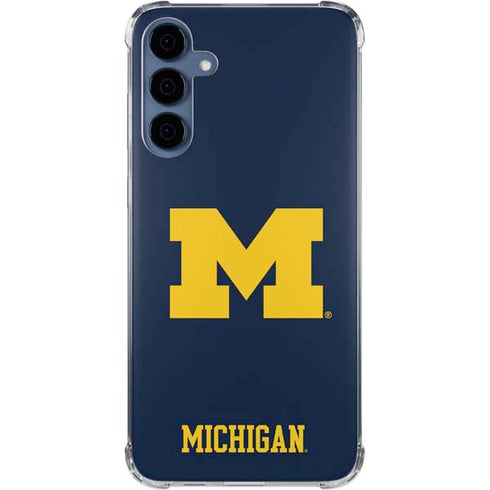 University of Michigan M Logo Galaxy A55 5G Clear Case