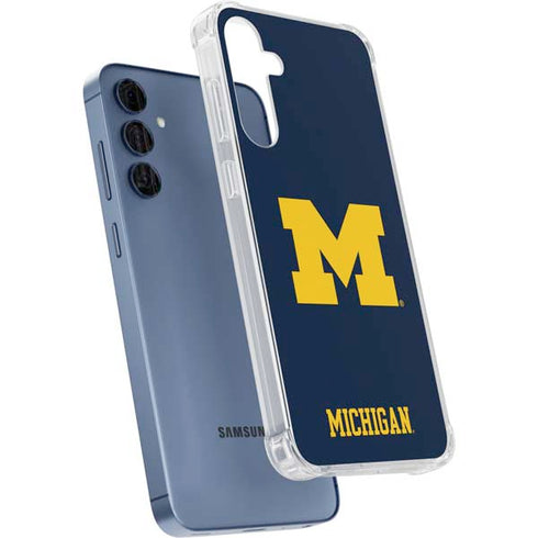 University of Michigan M Logo Galaxy A55 5G Clear Case