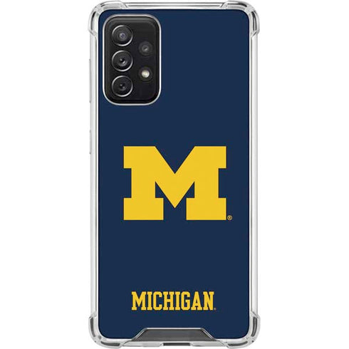 University of Michigan M Logo Galaxy A72 5G Clear Case