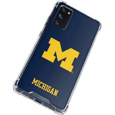 University of Michigan M Logo Galaxy S20 FE Clear Case
