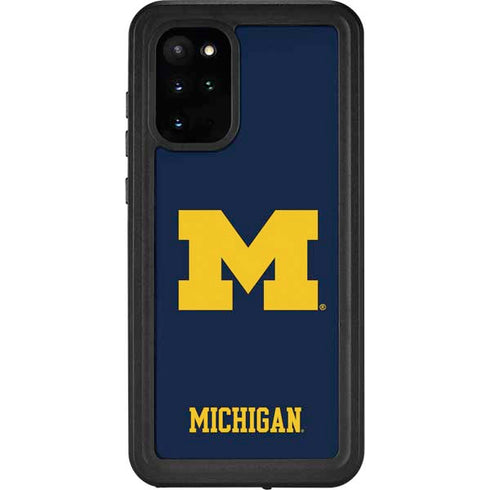 University of Michigan M Logo Galaxy S20 Plus Waterproof Case