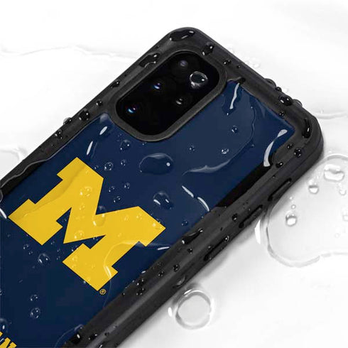 University of Michigan M Logo Galaxy S20 Plus Waterproof Case