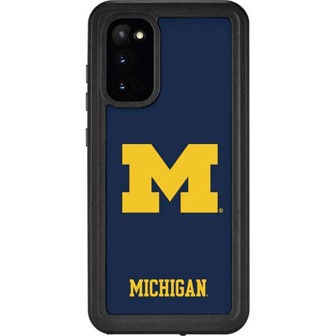 University of Michigan M Logo Galaxy S20 Waterproof Case