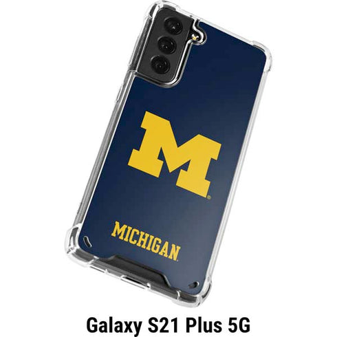 University of Michigan M Logo Galaxy S21 Plus 5G Clear Case