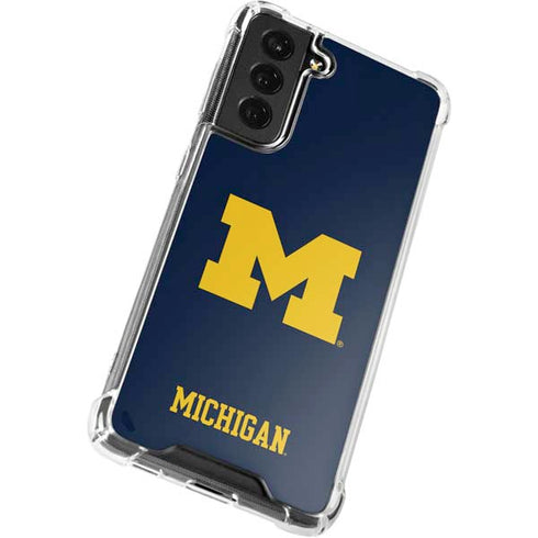 University of Michigan M Logo Galaxy S22 Plus Clear Case