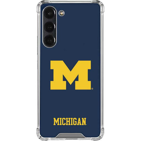 University of Michigan M Logo Galaxy S23 Plus Clear Case