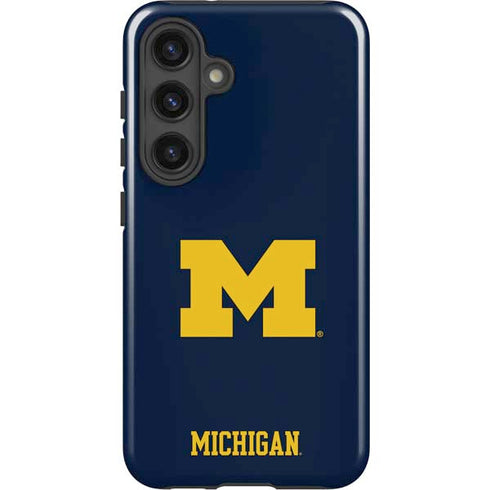 University of Michigan M Logo Galaxy S25 Impact Case