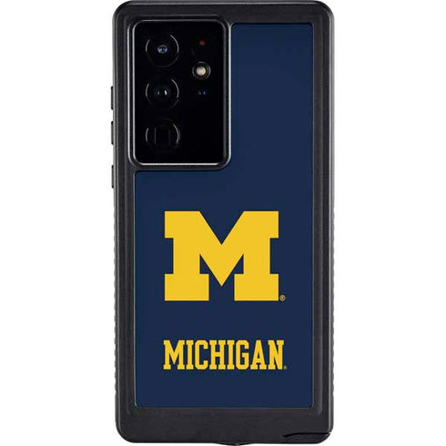 University of Michigan M Logo Galaxy S24 Ultra Waterproof Case