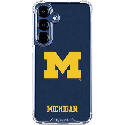 University of Michigan M Logo Galaxy S25 FE Clear Case