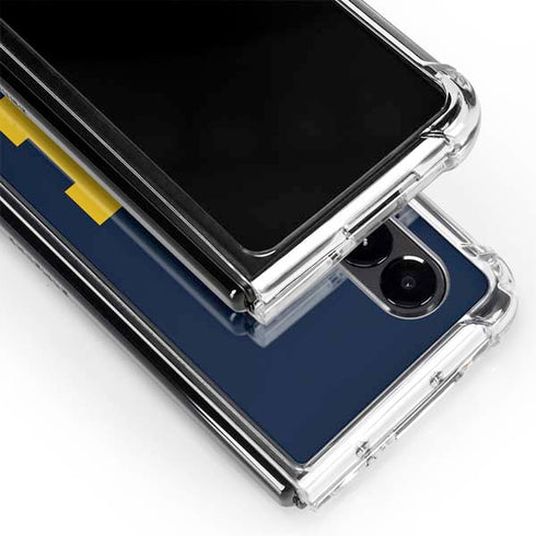 University of Michigan M Logo Galaxy Z Fold4 5G Clear Case