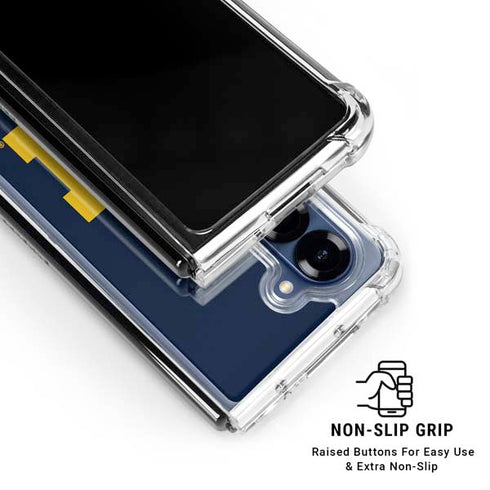 University of Michigan M Logo Galaxy Z Fold6 Clear Case